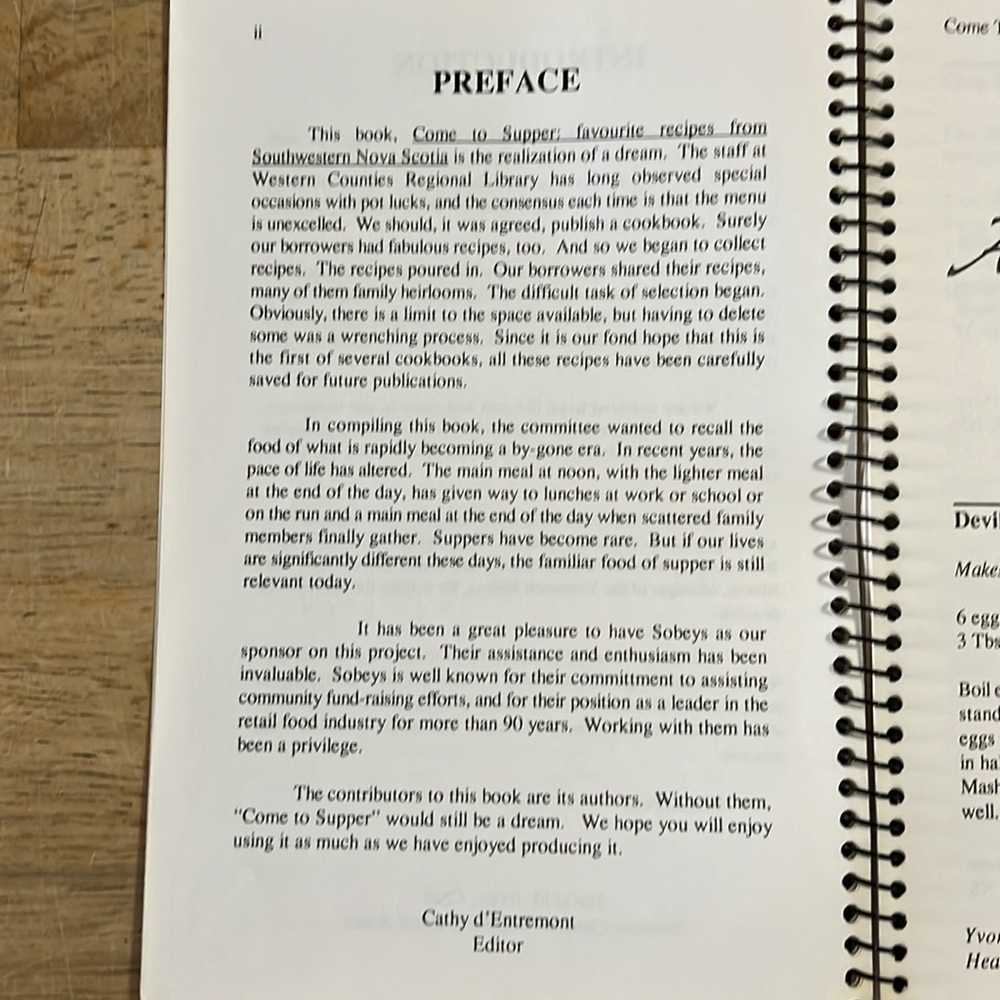 Recipe Booklet Come to Supper Favourite Recipes from Southwestern Nova Scotia - Picture 6 of 16